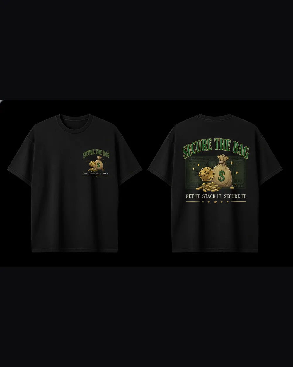 Secure The Bag, Washed Black