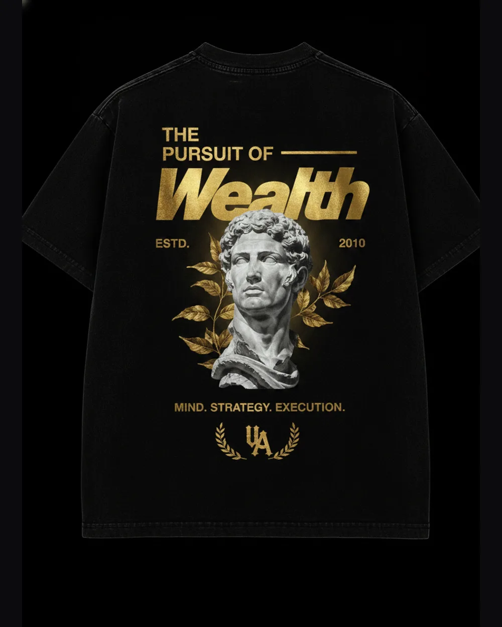 Pursuit — Gold Foil, Washed Black