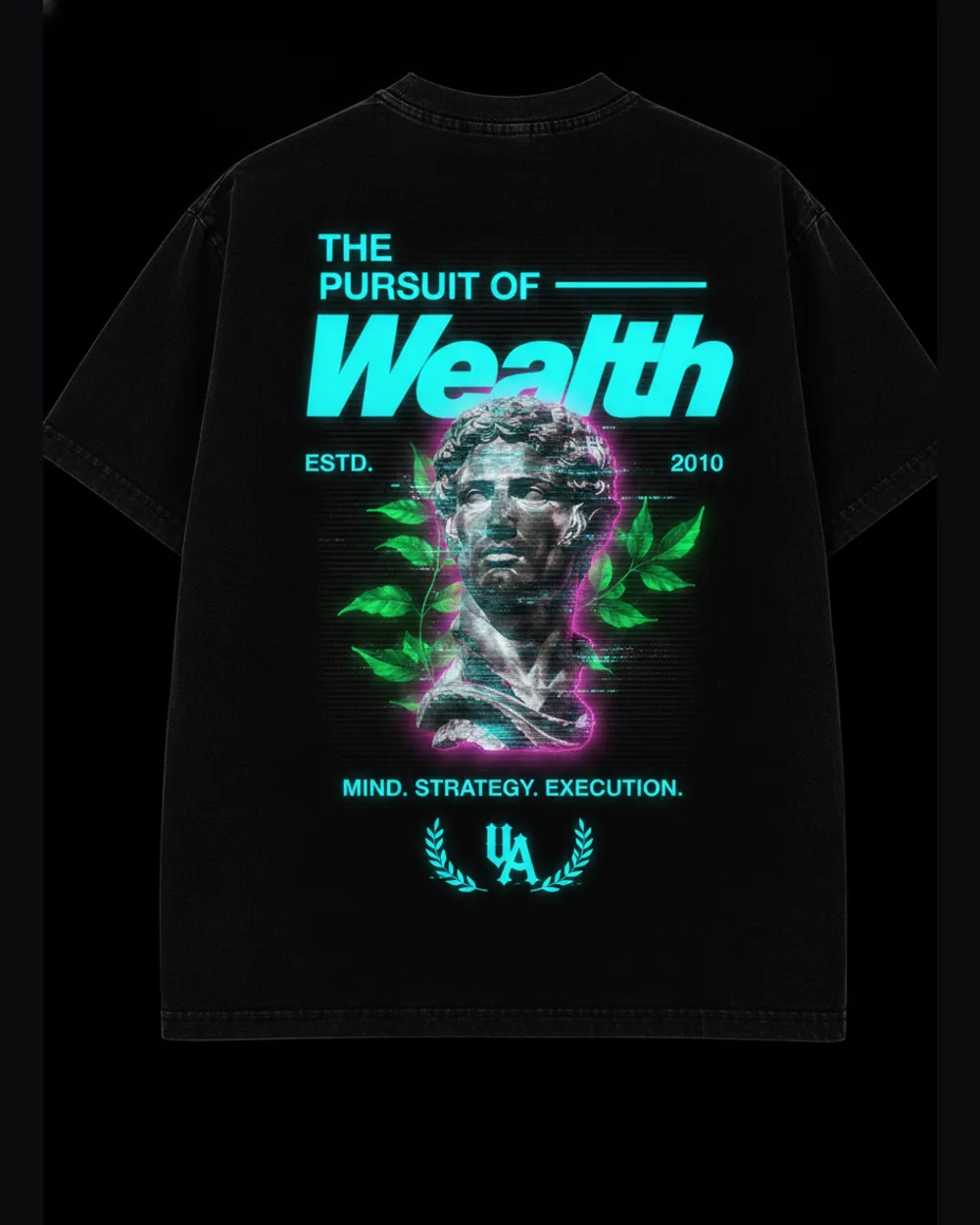 Pursuit — Neon Cyber, Washed Black