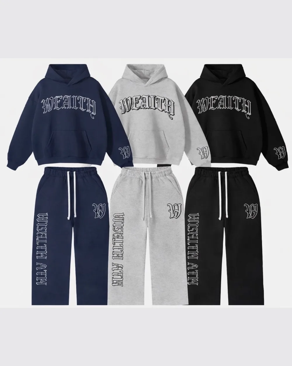 Wealth Sweatsuit, Navy